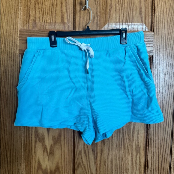 Aerie New Love Blue Corded Sweatshirt & Short Set - Large/XL - Picture 9 of 11